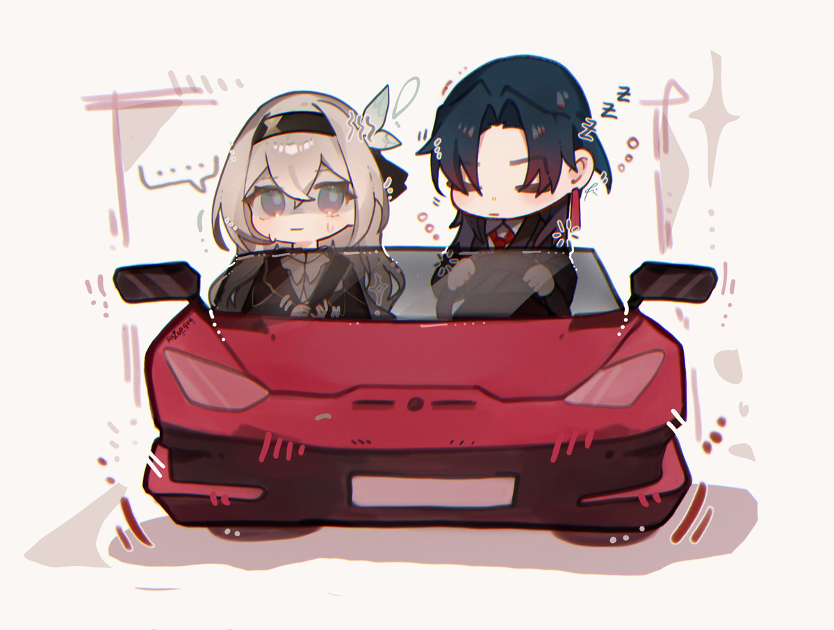 This is a pixiv picture whose title is 😭.