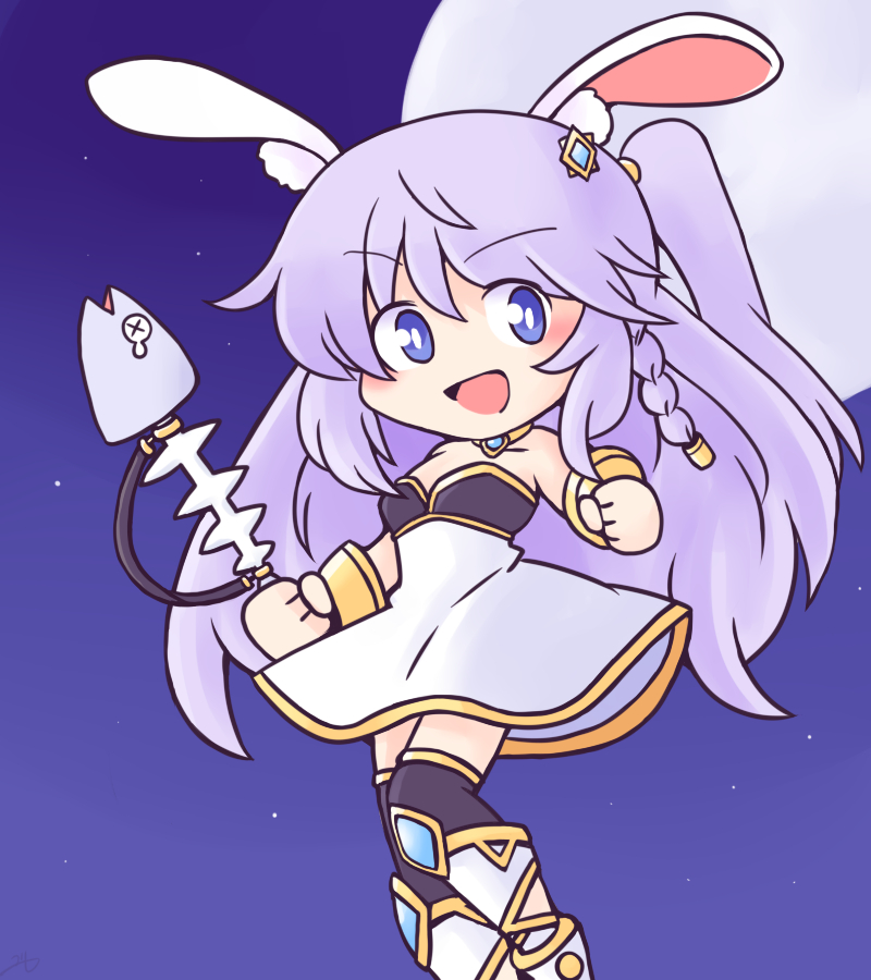 This is a pixiv picture whose title is 「月ウサギのそだてかた」より、リン.
