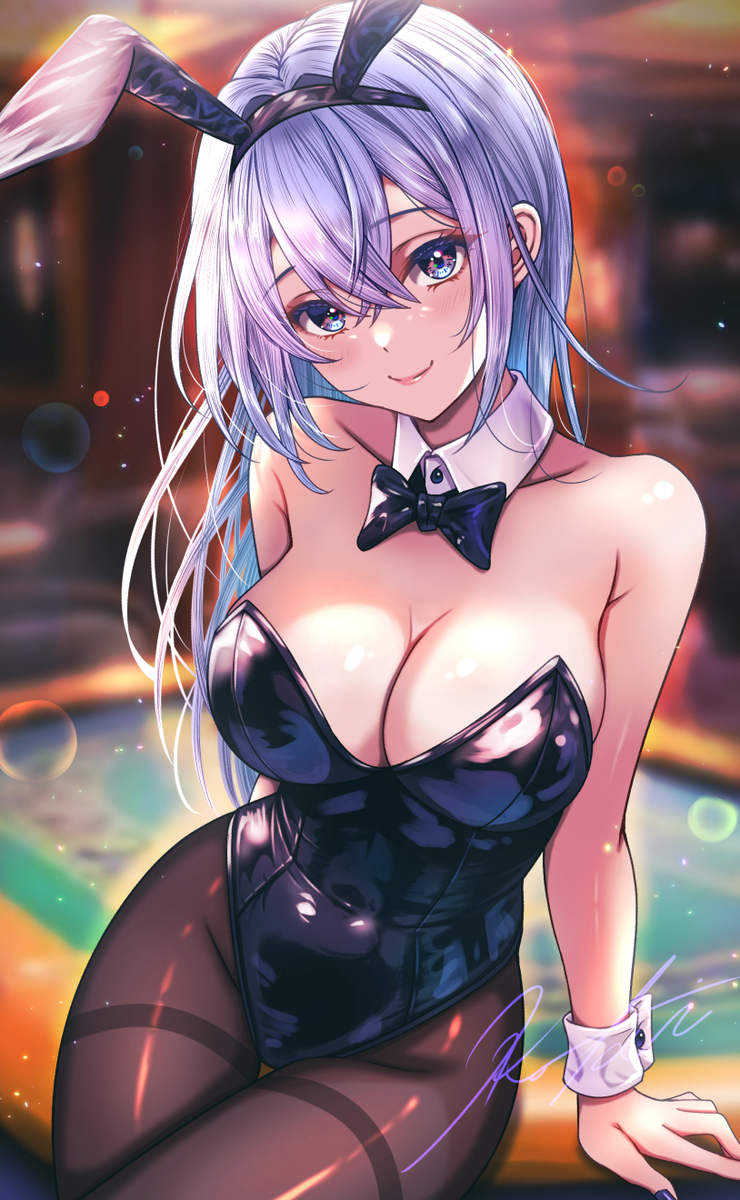 This is a pixiv picture whose title is バニーガール羽那.