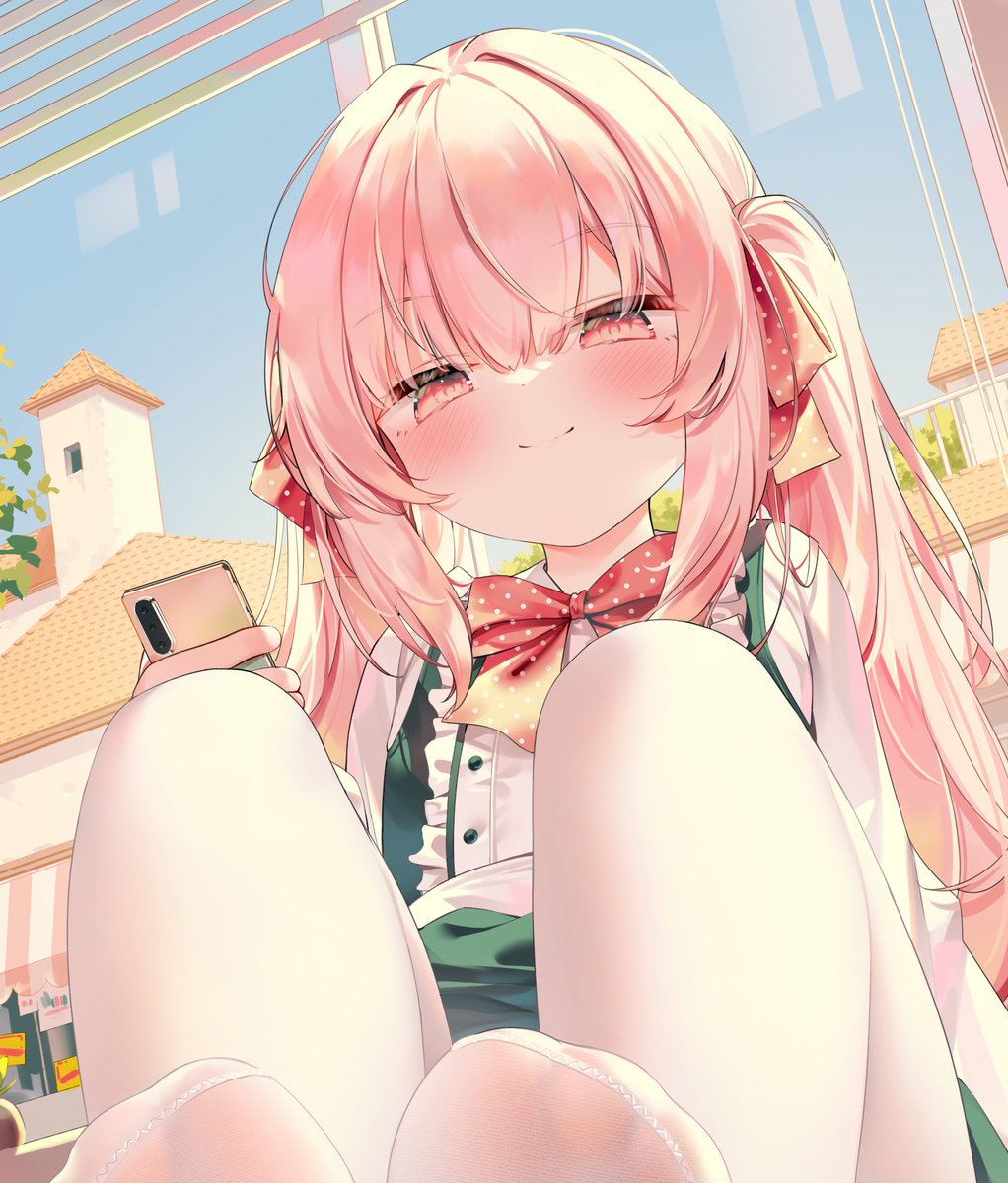 This is a pixiv picture whose title is 每个月的白丝/黑丝（2024.5）.