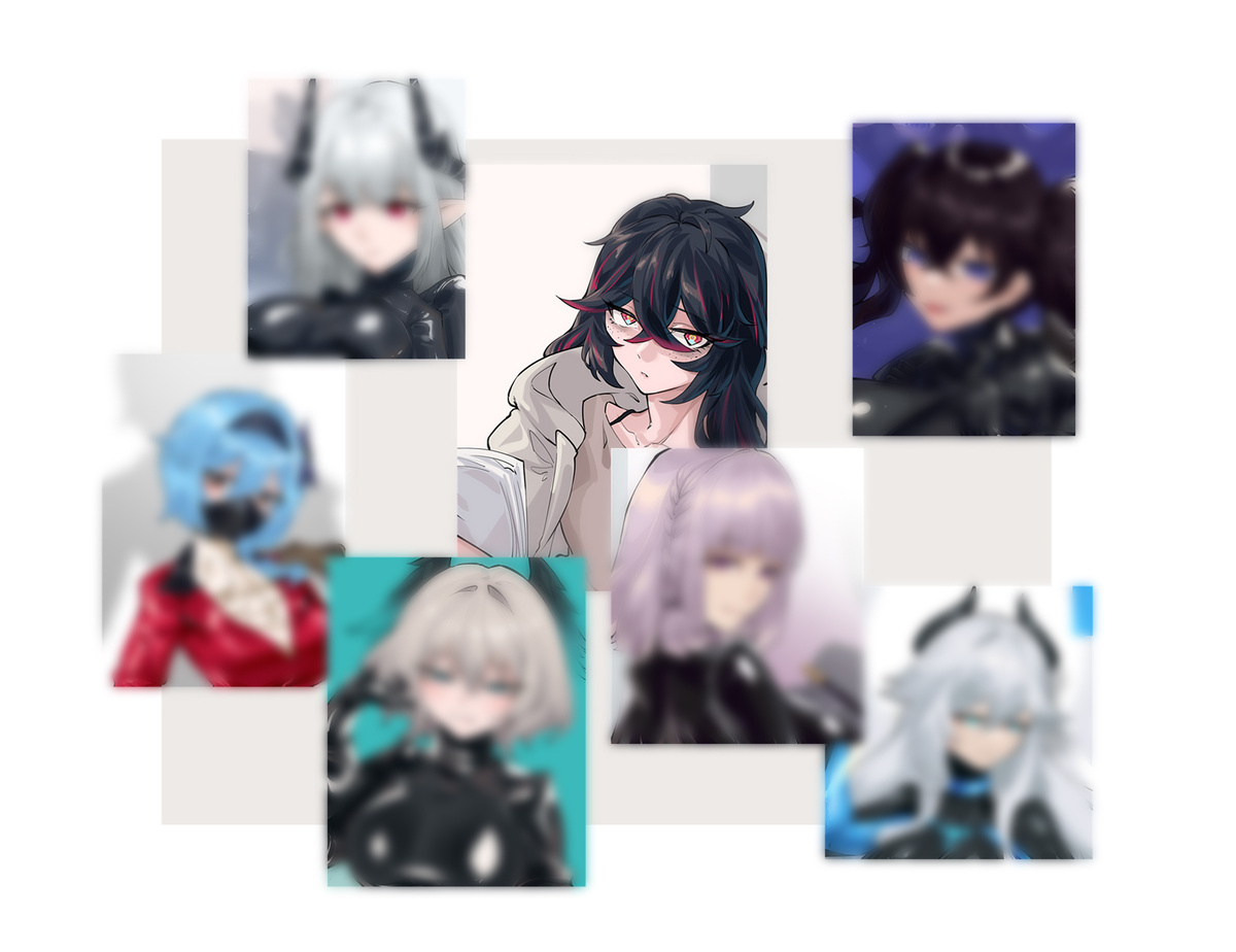 This is a pixiv picture whose title is 随便画画.