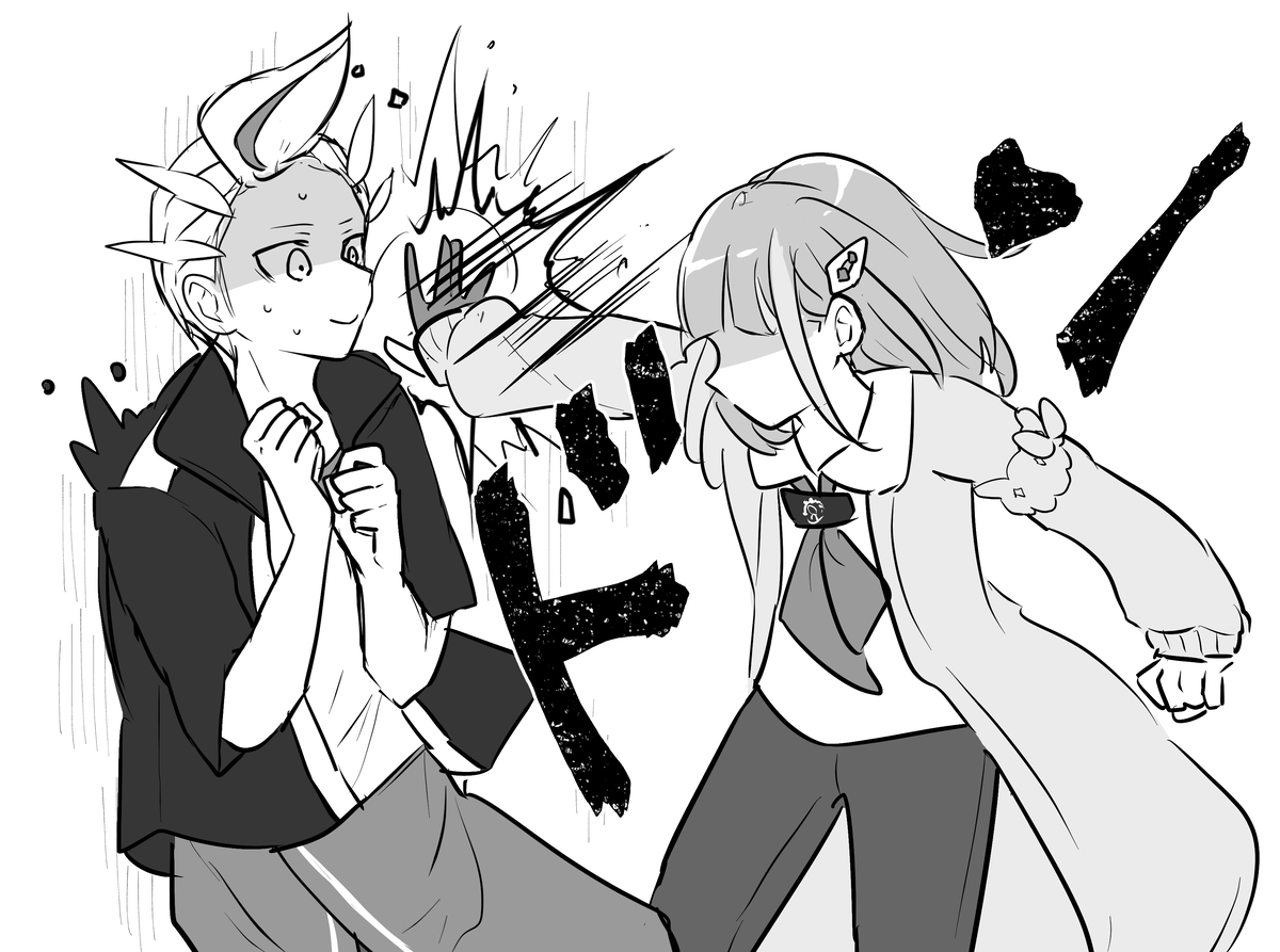 This is a pixiv picture whose title is 壁ドン.