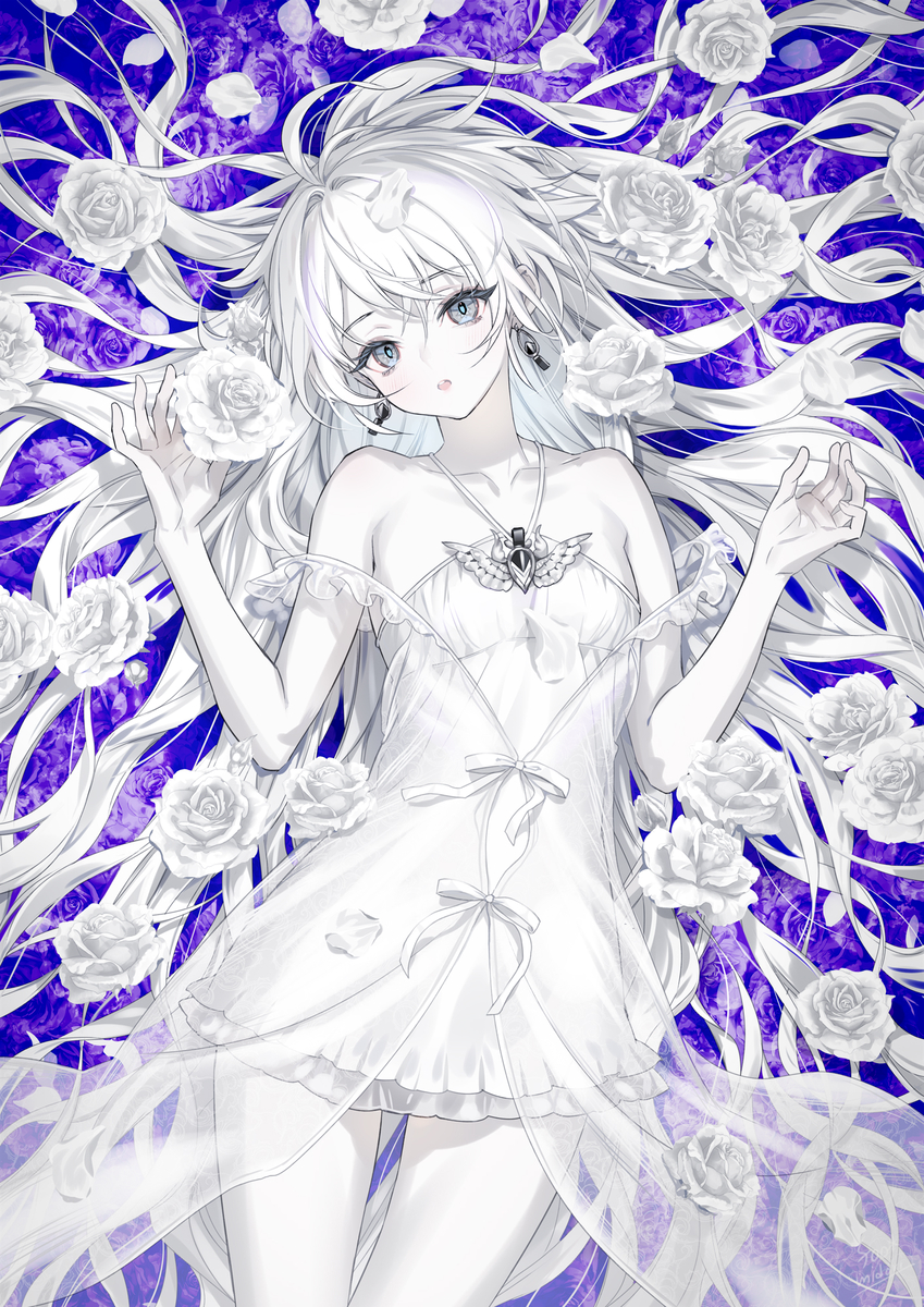 This is a pixiv picture whose title is 染まらないで.