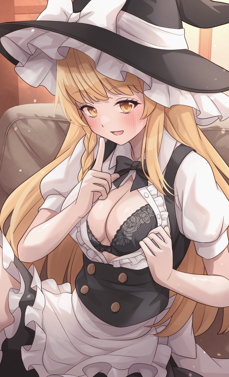 This is a pixiv picture whose title is 見せてくれる魔理沙.