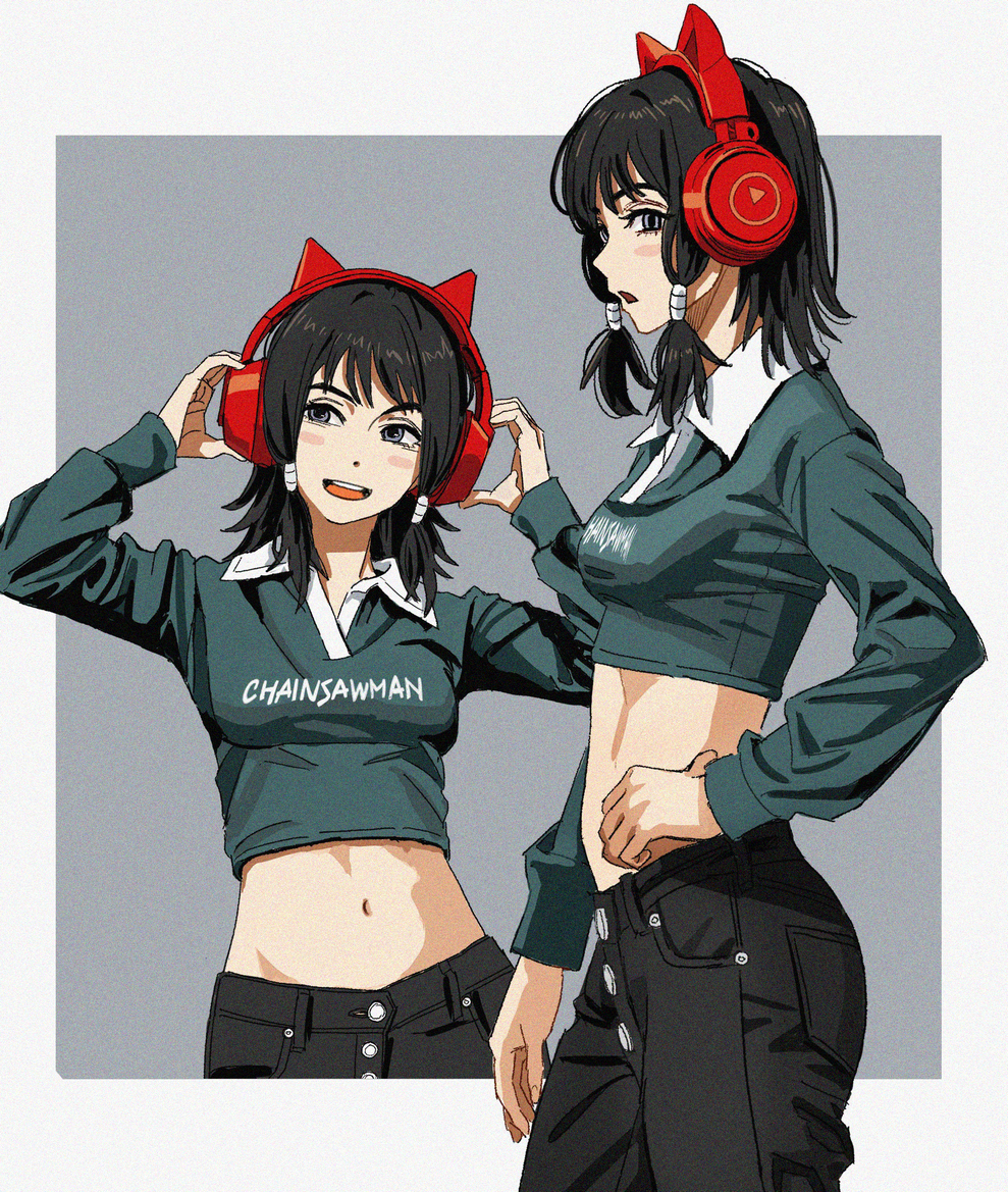 This is a pixiv picture whose title is crop top.