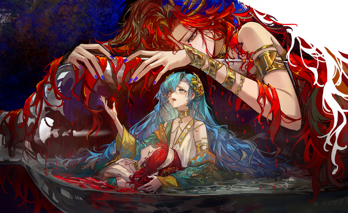 This is a pixiv picture whose title is 瓶中我.