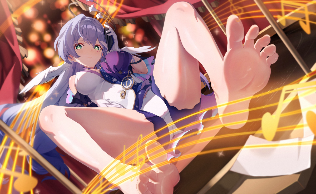This is a pixiv picture whose title is 知更鸟 足.