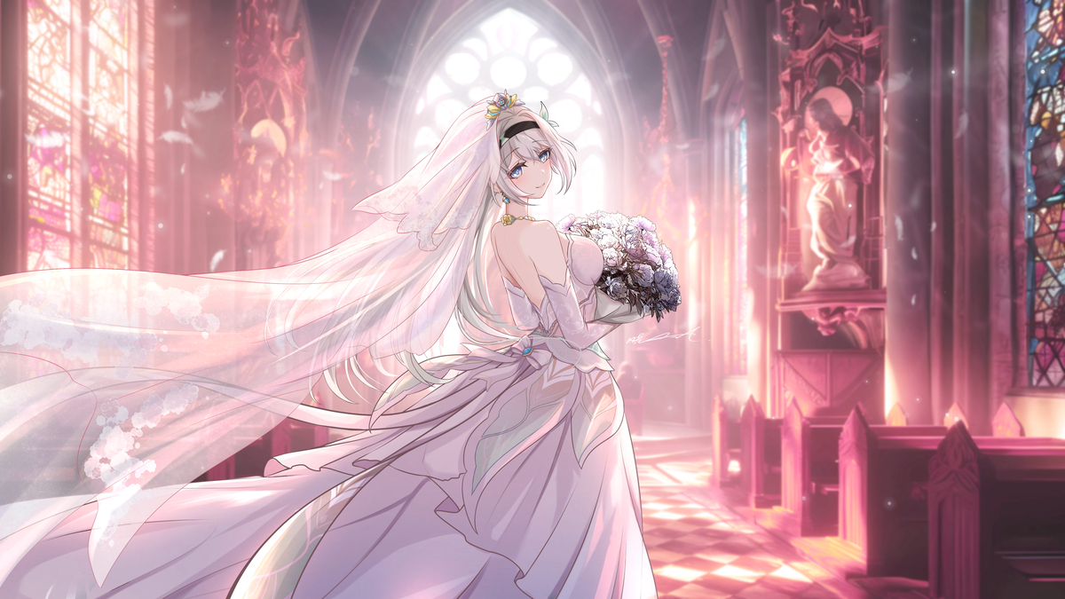This is a pixiv picture whose title is 流萤～梦中的婚礼.