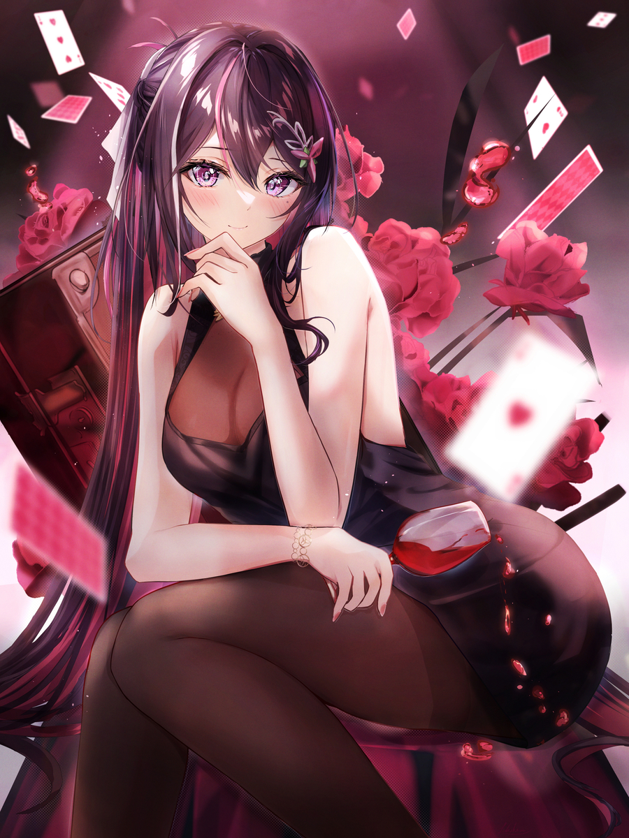This is a pixiv picture whose title is AZKi🍷.
