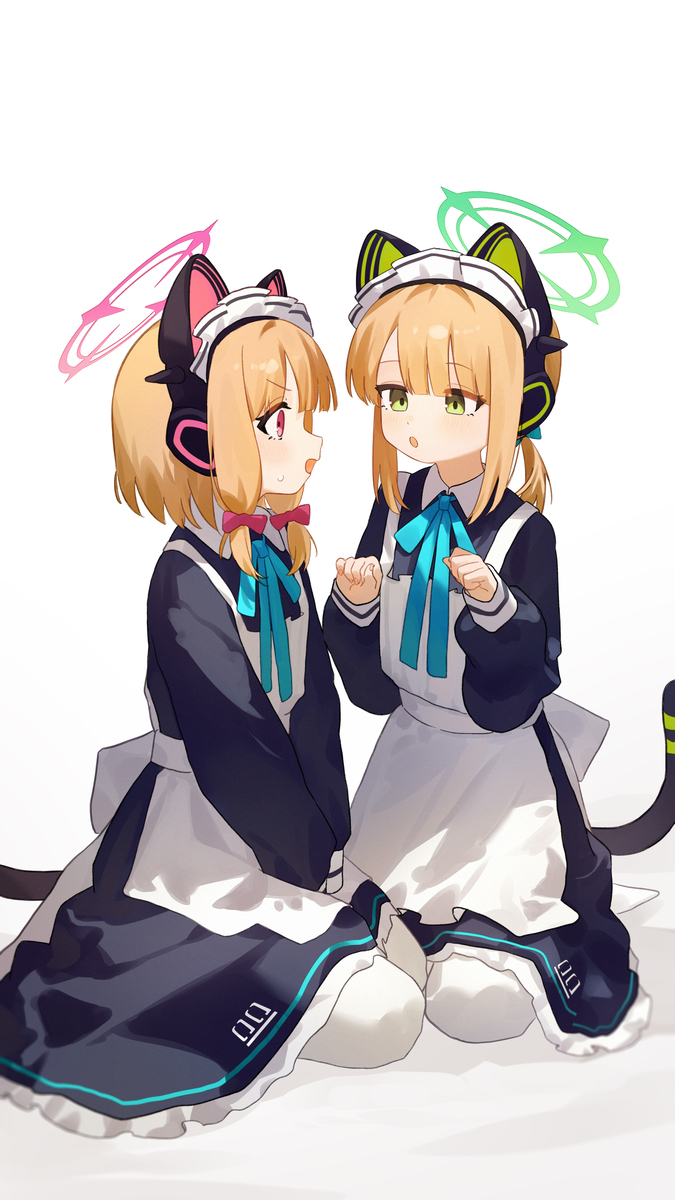 This is a pixiv picture whose title is 才羽姉妹.