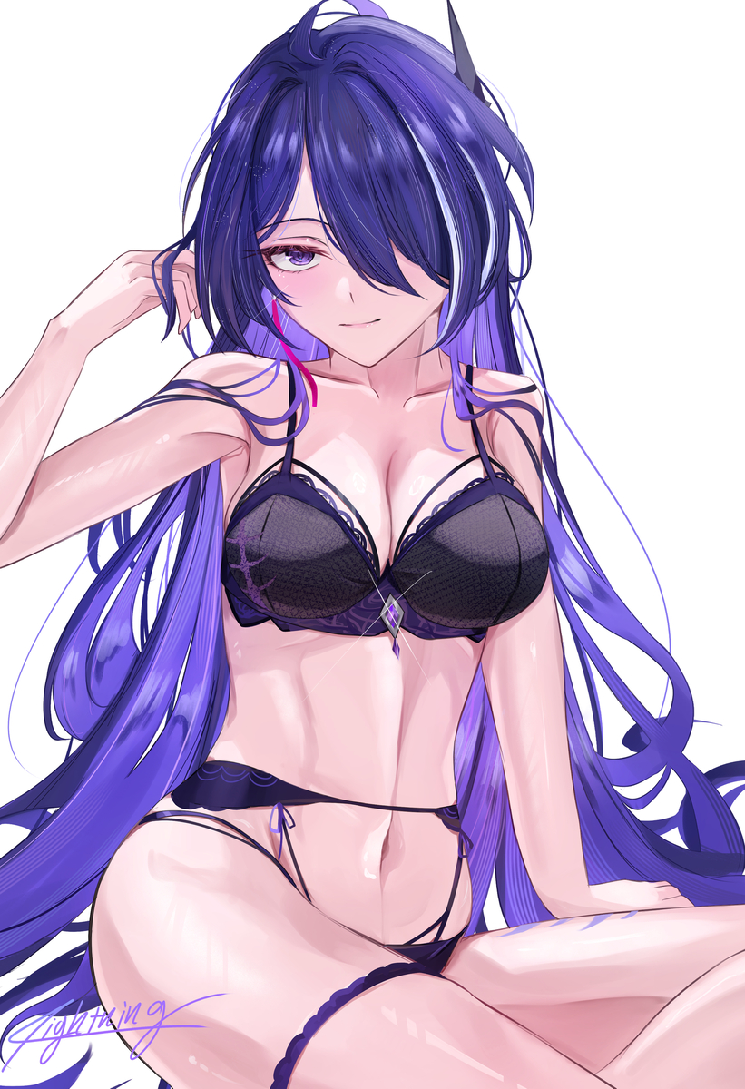 This is a pixiv picture whose title is 黄泉の下着.