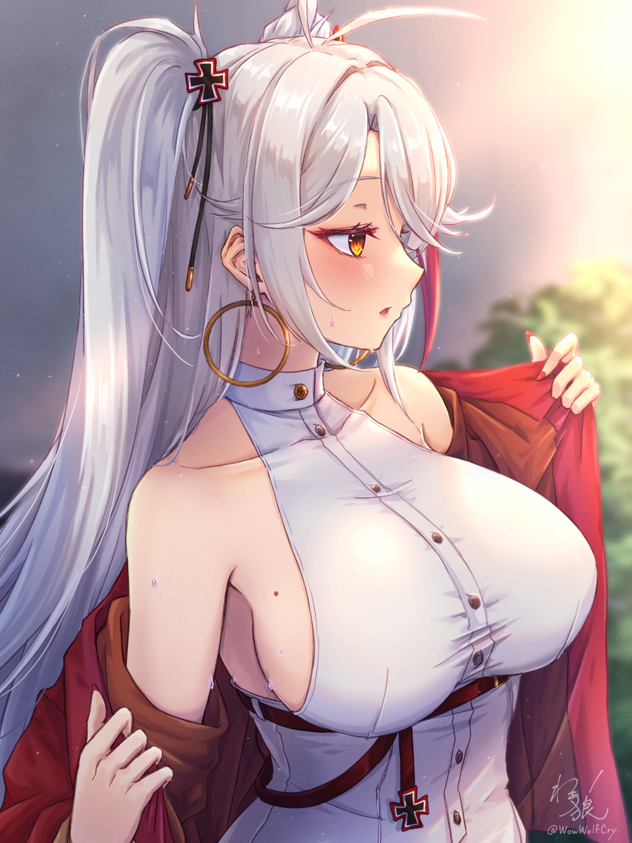 This is a pixiv picture whose title is お出かけのあと… / プリンツ・オイゲン.