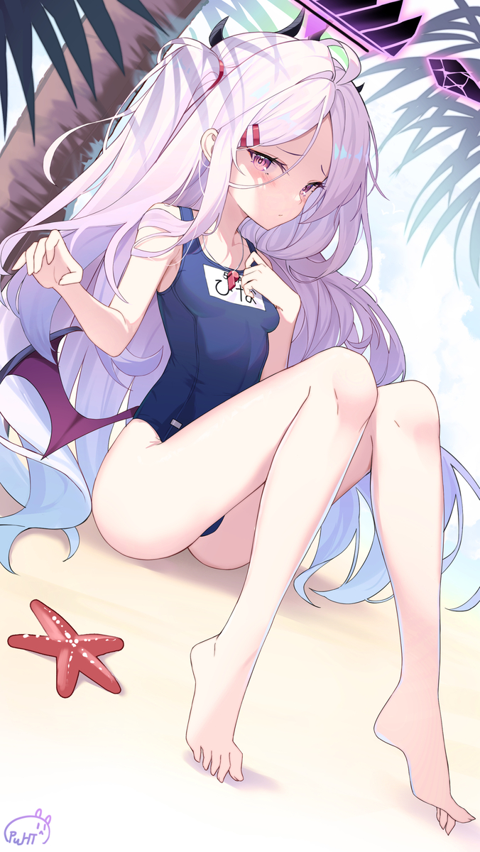 This is a pixiv picture whose title is 空崎ヒナ💜.