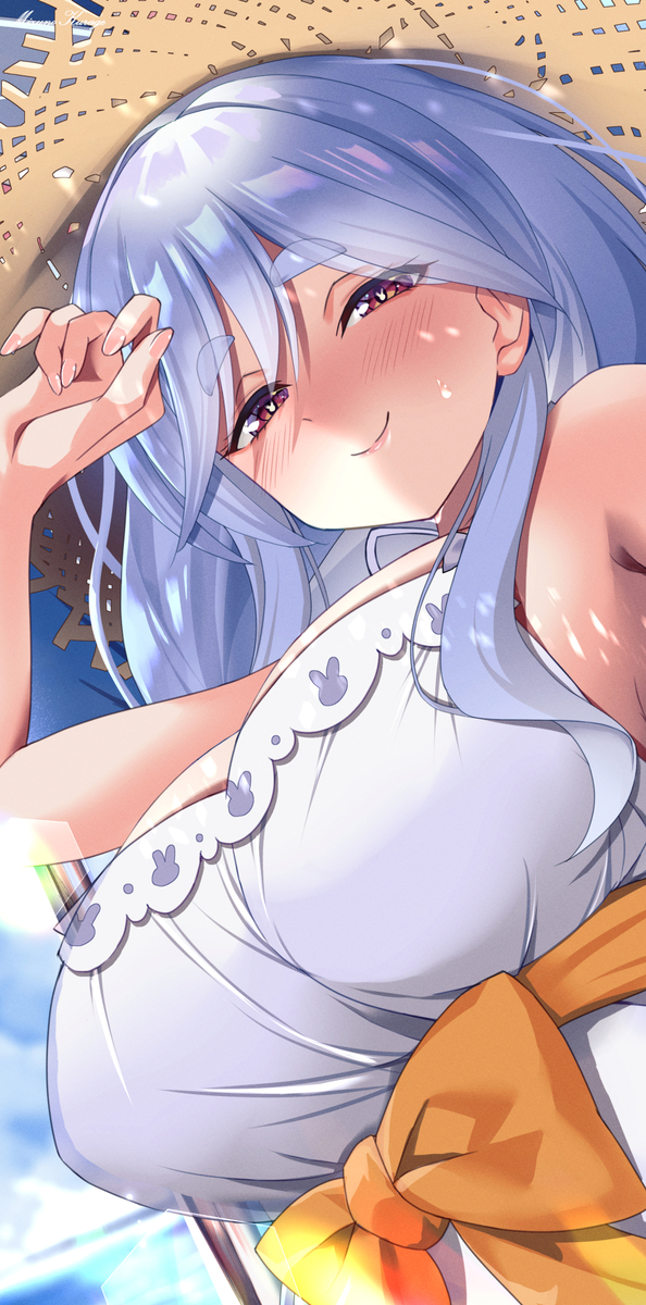 This is a pixiv picture whose title is ぺこママビーチデート！.
