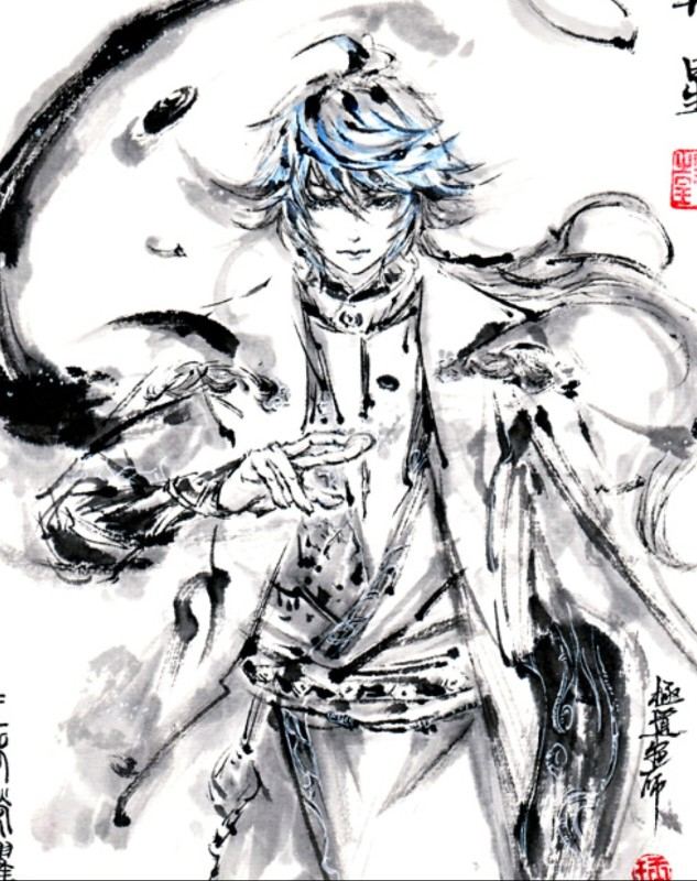 This is a pixiv picture whose title is 【極道畫師】弈星.