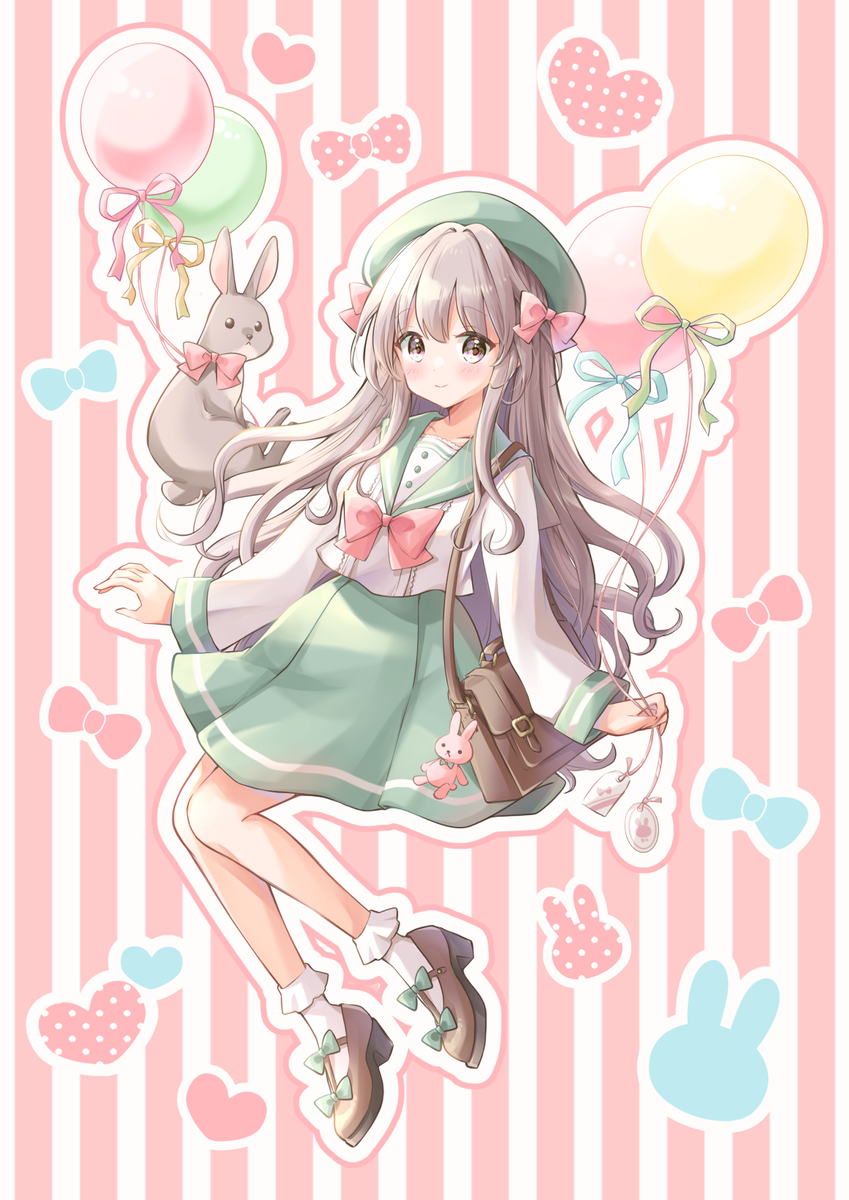 This is a pixiv picture whose title is ふうせん.