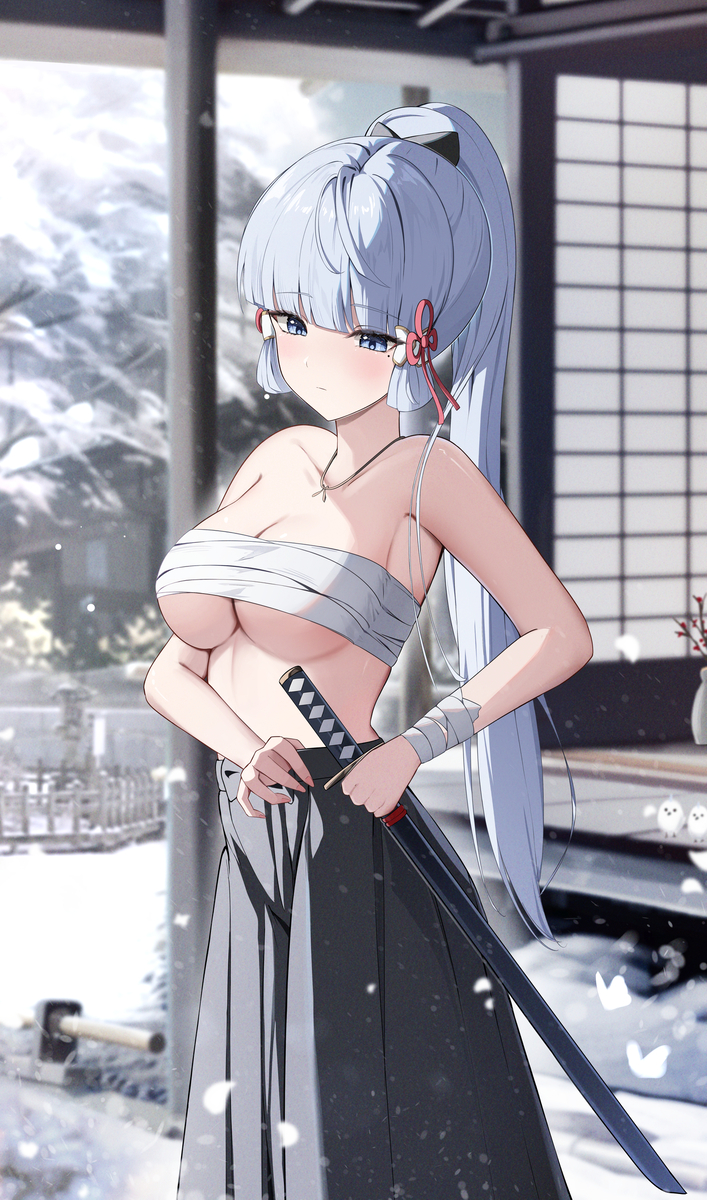 This is a pixiv picture whose title is Ayaka.
