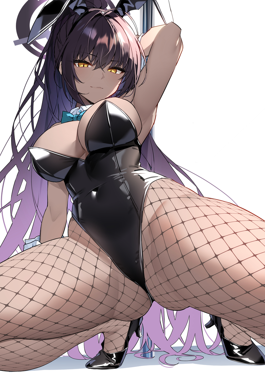 This is a pixiv picture whose title is 角楯カリン バニーガールver.