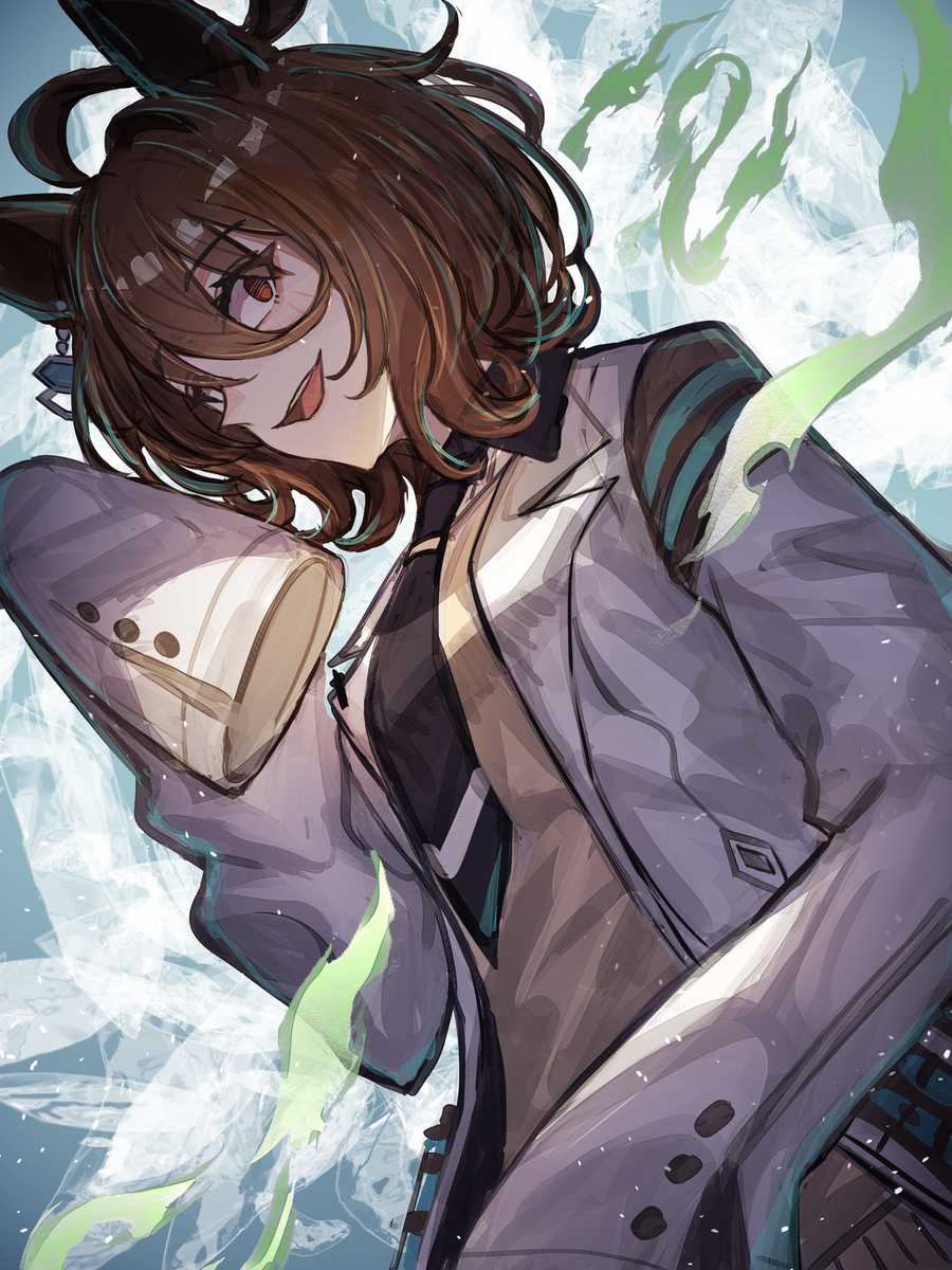 This is a pixiv picture whose title is タキオン.