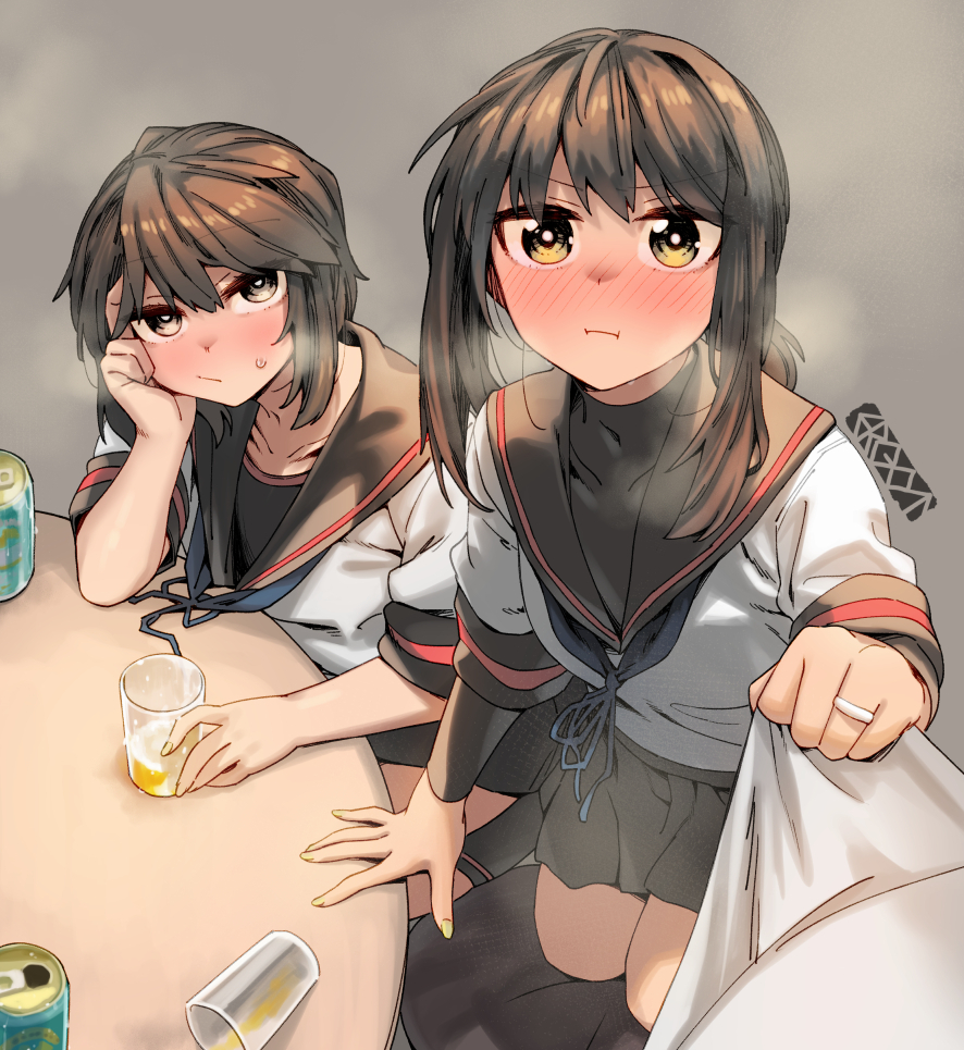 This is a pixiv picture whose title is 「いかないで」.