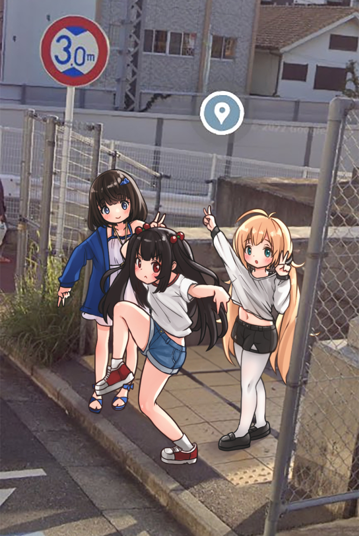 This is a pixiv picture whose title is Photobomb.