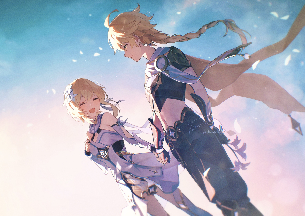 This is a pixiv picture whose title is 君と歩む旅.