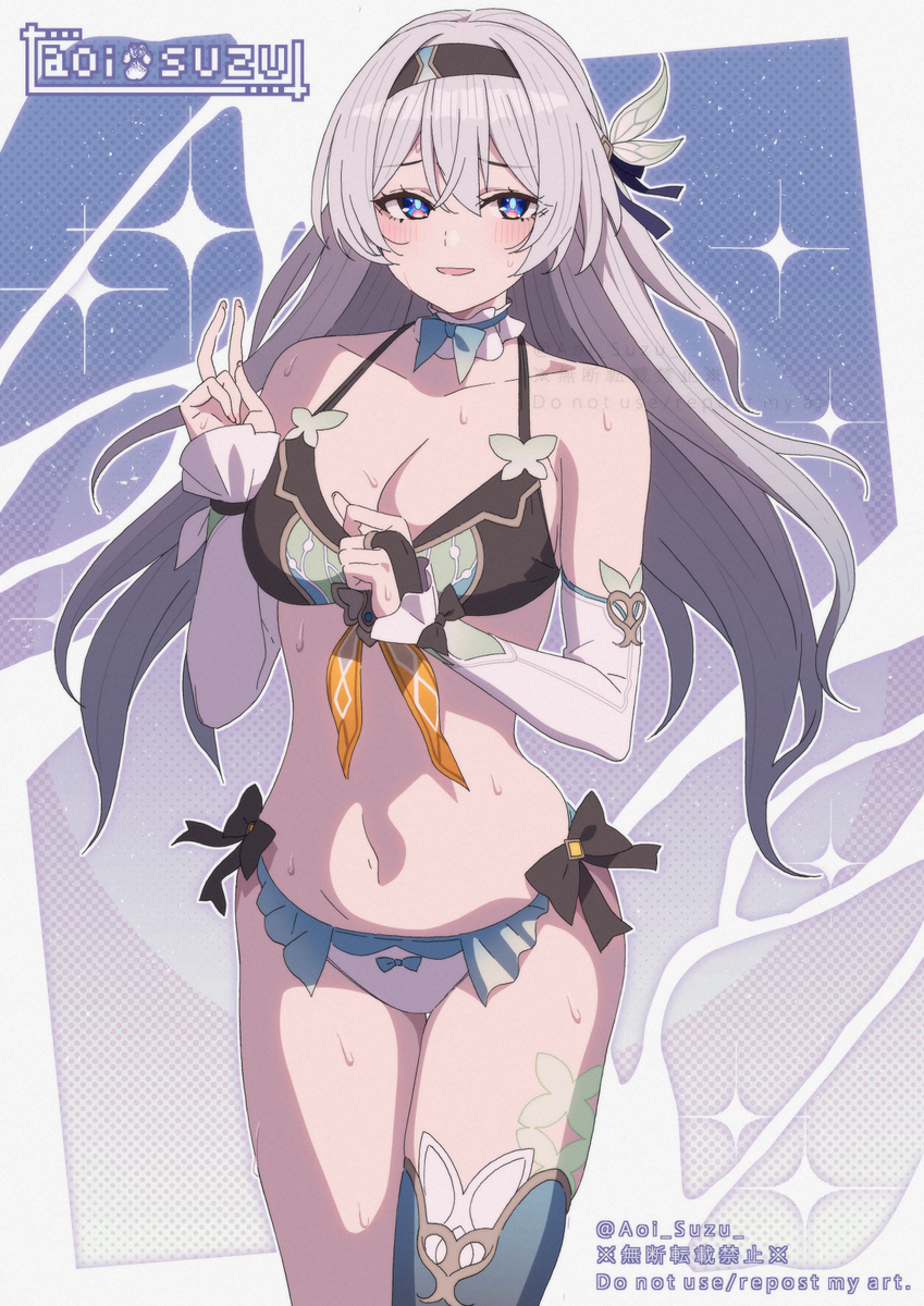 This is a pixiv picture whose title is ホタル【水着のすがた】.