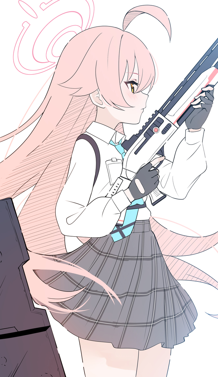 This is a pixiv picture whose title is ホシノ先輩は、たまにすごくかっこいい.
