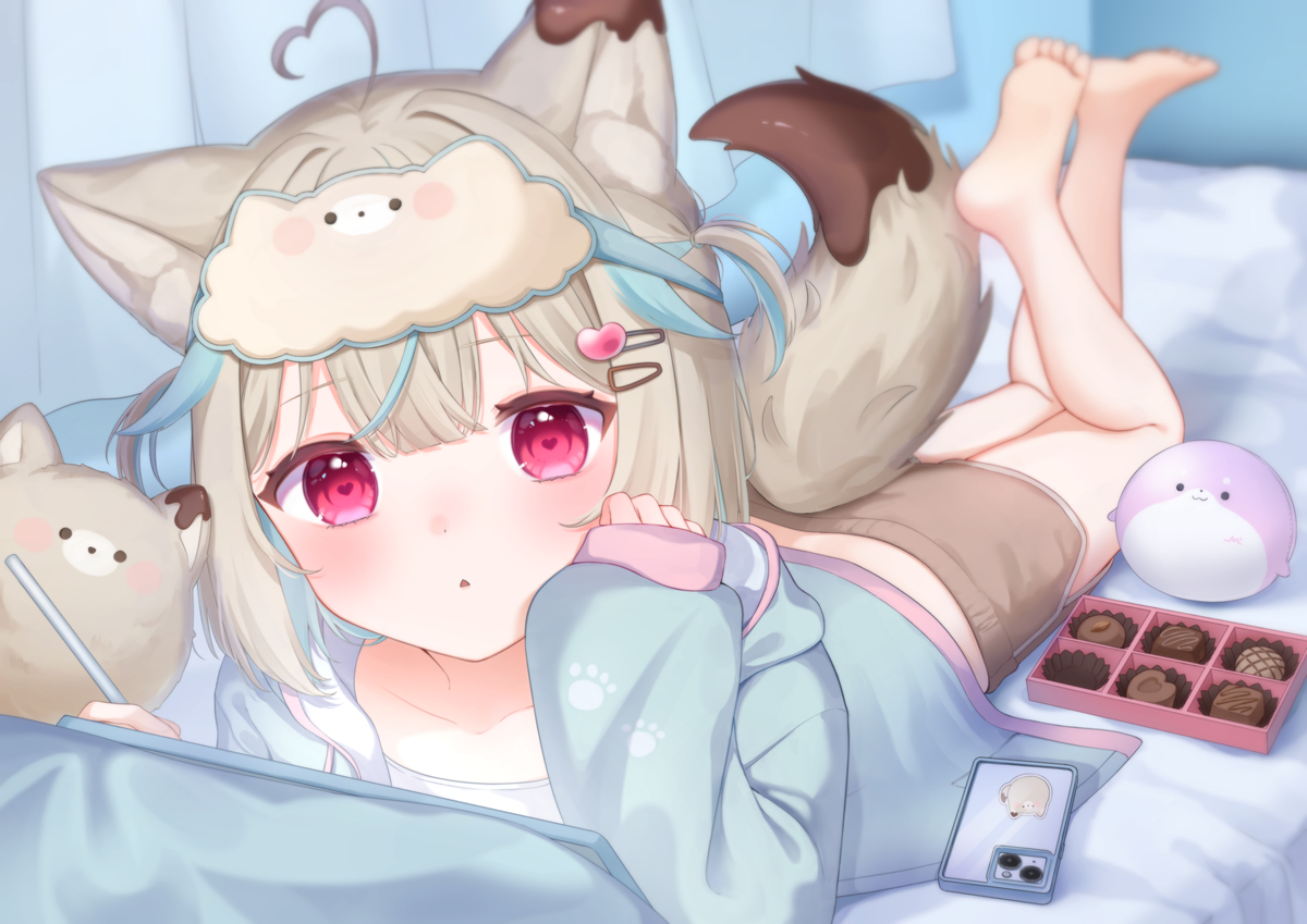 This is a pixiv picture whose title is 「…？どうかした？」.