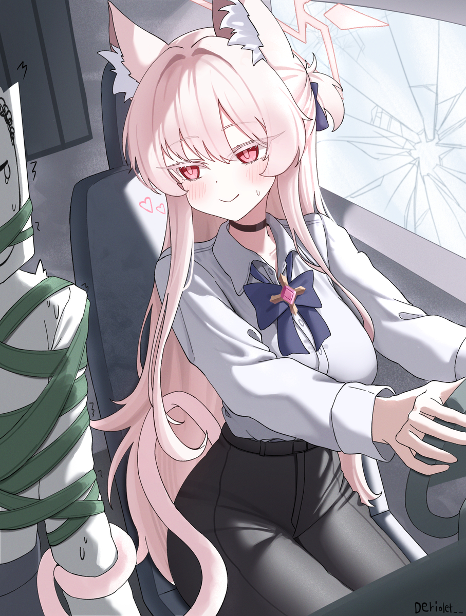 This is a pixiv picture whose title is 아키라와 데이트.