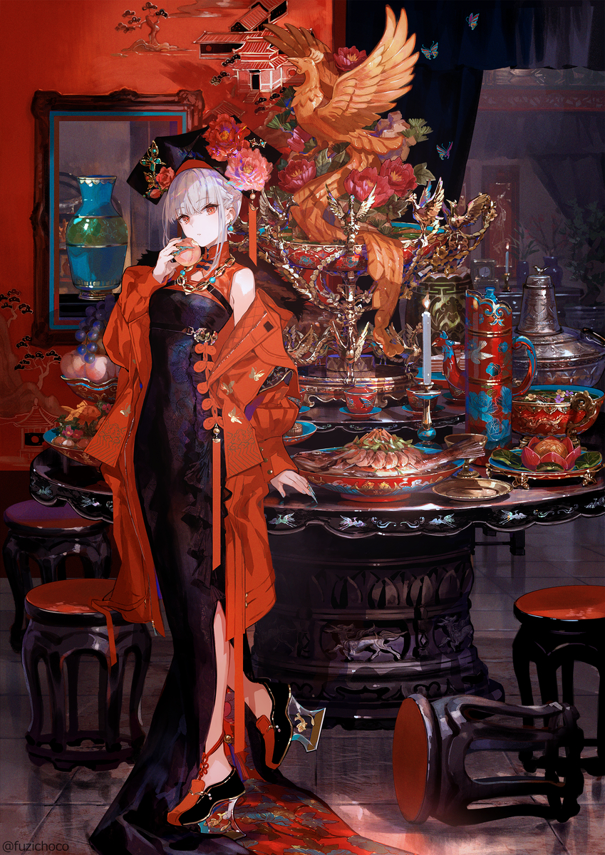 This is a pixiv picture whose title is 仙桃.
