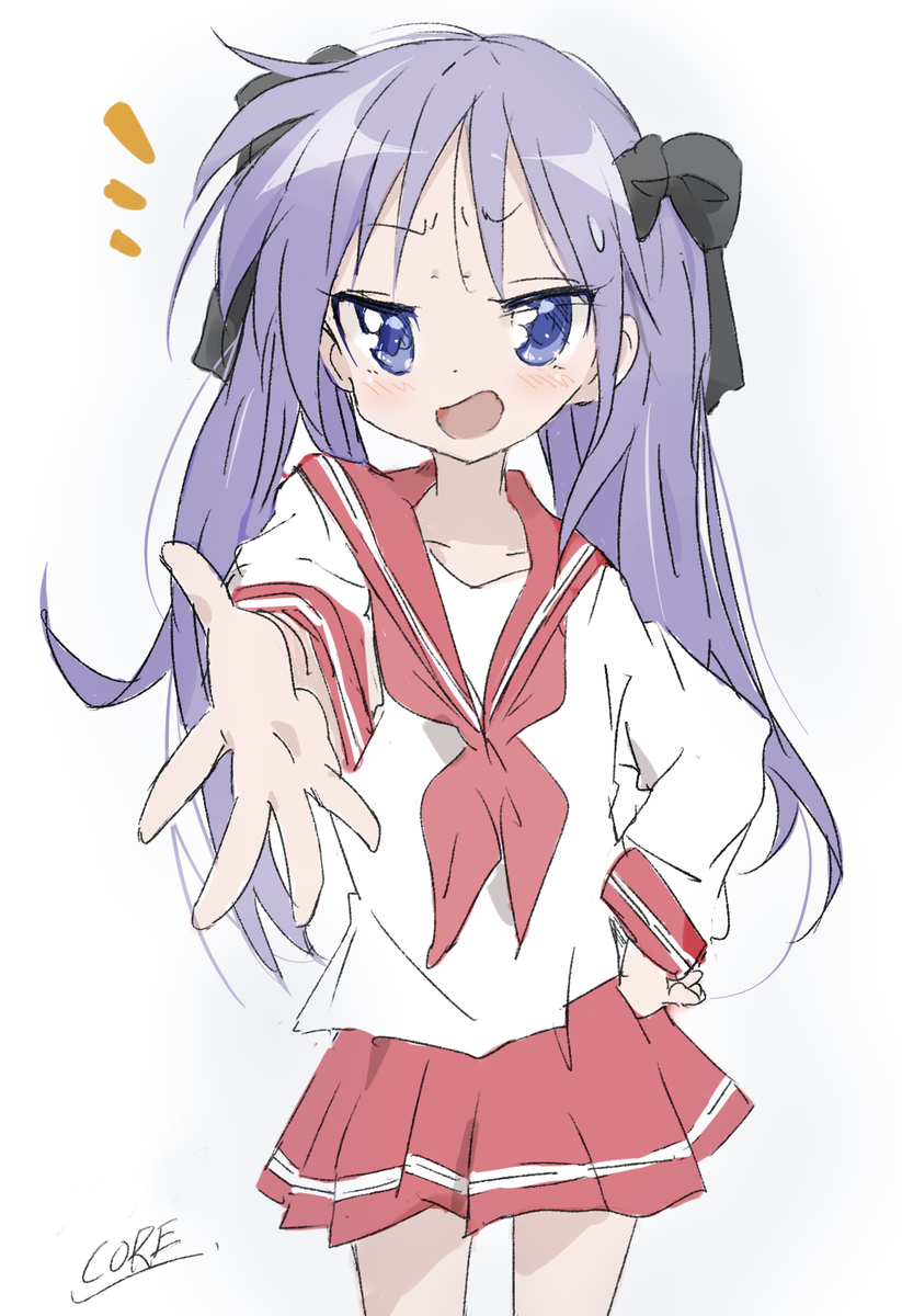 This is a pixiv picture whose title is 久しぶりにかがみんを描く.