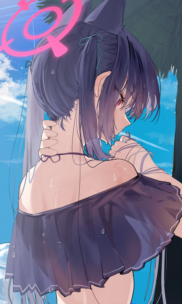 This is a pixiv picture whose title is Kuromi Serika.