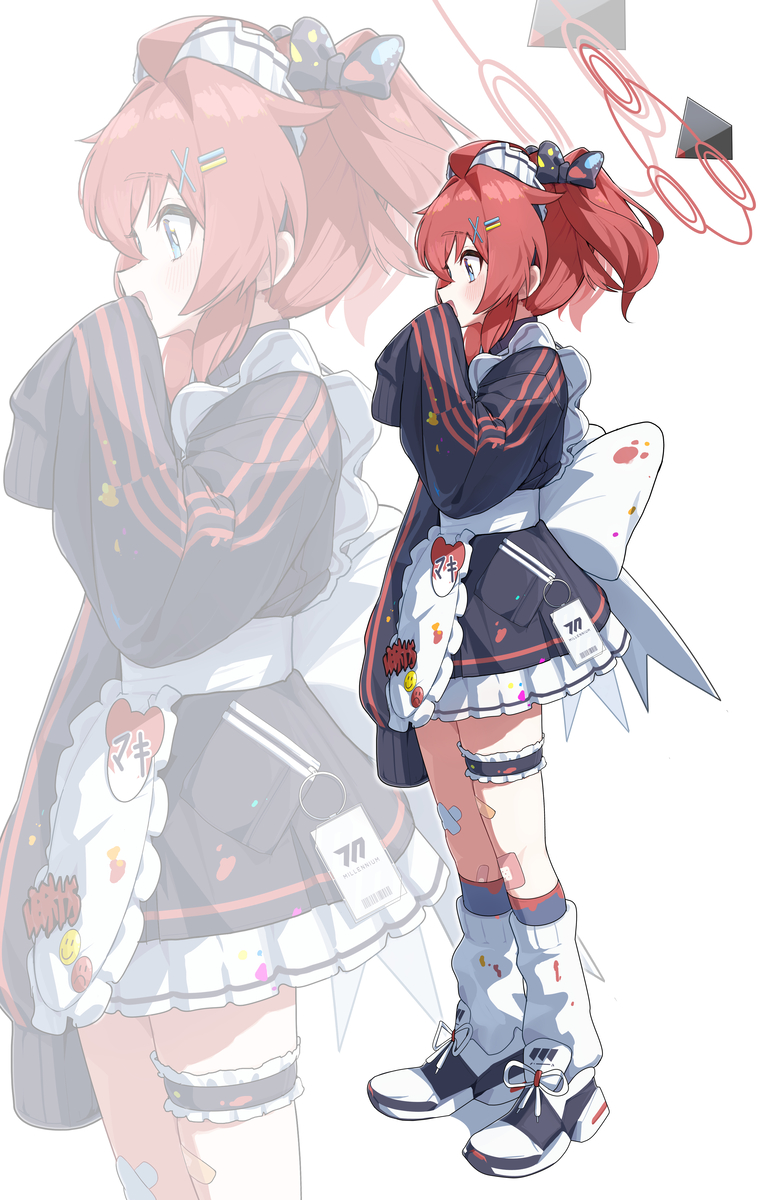 This is a pixiv picture whose title is ジャージメイドマキ.