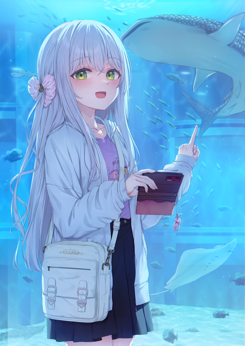 This is a pixiv picture whose title is みてみて、ジンベエザメ居たよ！.