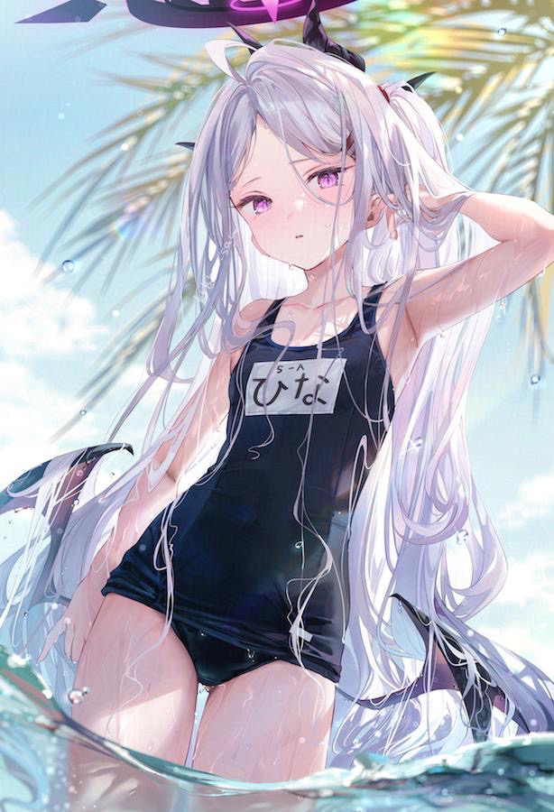 This is a pixiv picture whose title is 水ヒナちゃん.