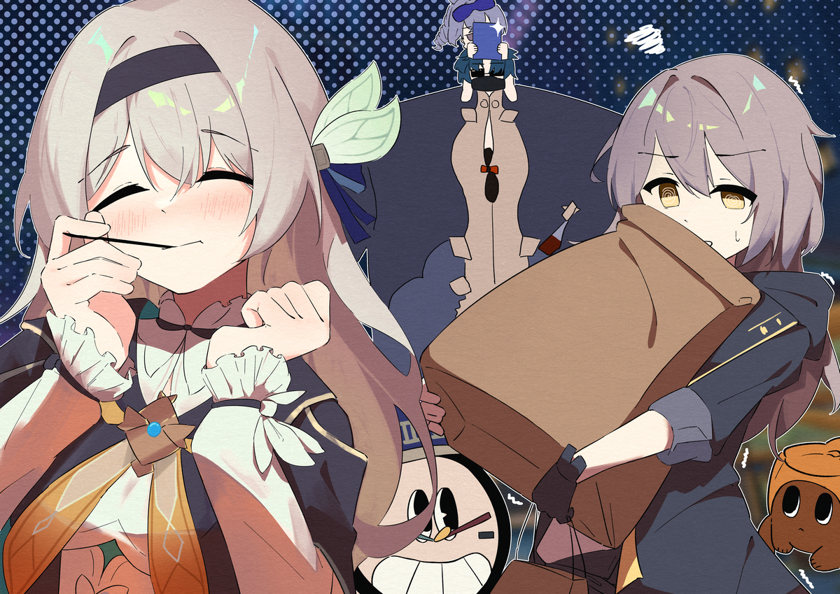 This is a pixiv picture whose title is ホタルちゃんと一緒に街をブラブラする🥰.