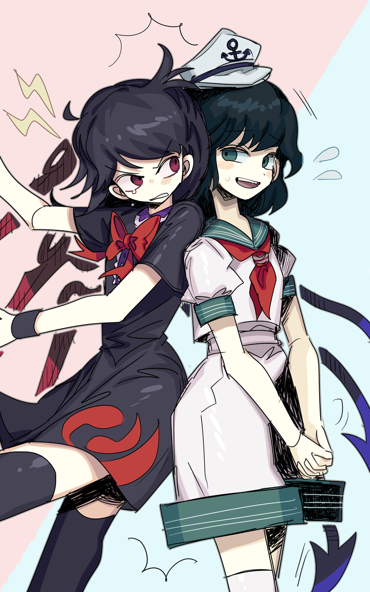 This is a pixiv picture whose title is ぬえと村紗.