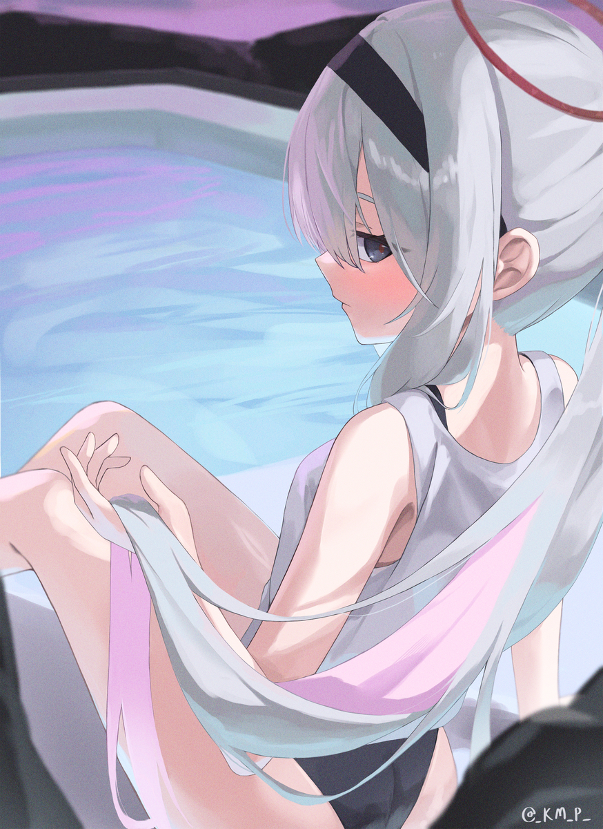 This is a pixiv picture whose title is ポニーテール.