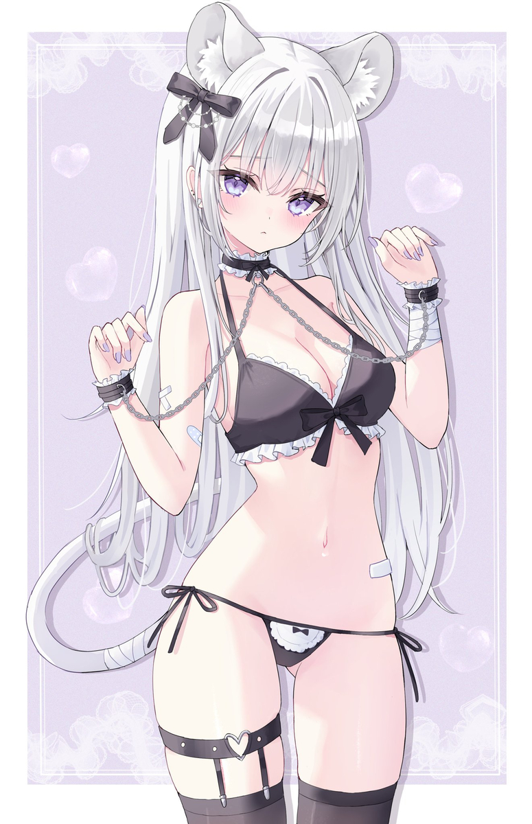 This is a pixiv picture whose title is 🐭♡.