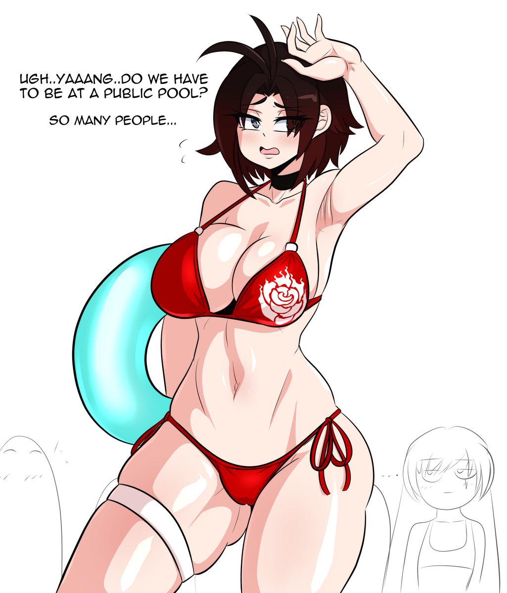 This is a pixiv picture whose title is Ruby bikini~.