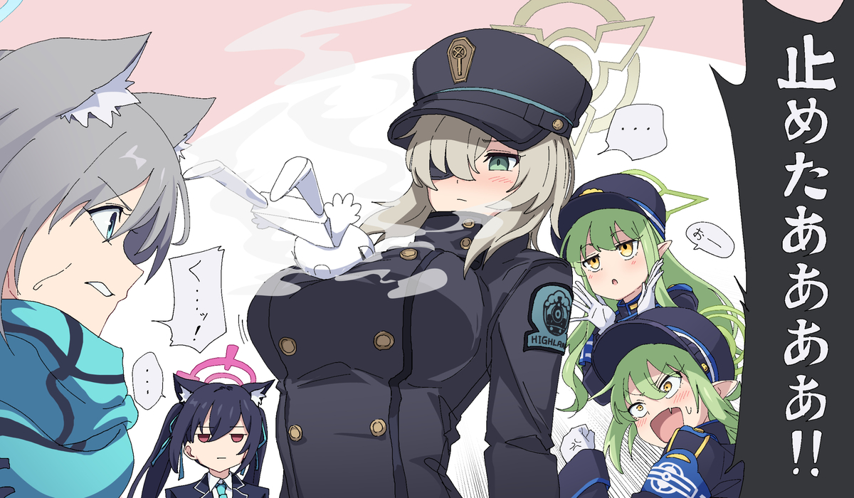 This is a pixiv picture whose title is ブルアカまとめ絵.