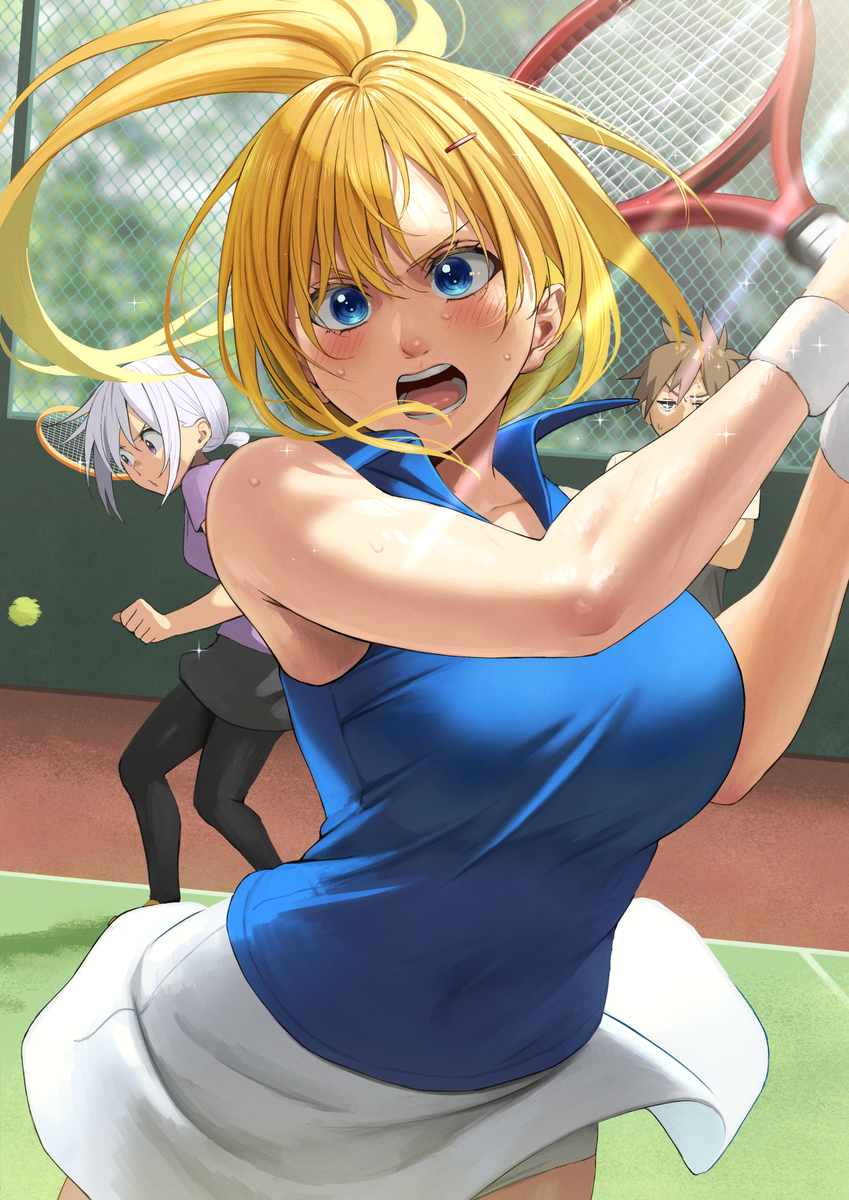 This is a pixiv picture whose title is 『1発も当たらないダクネス』.