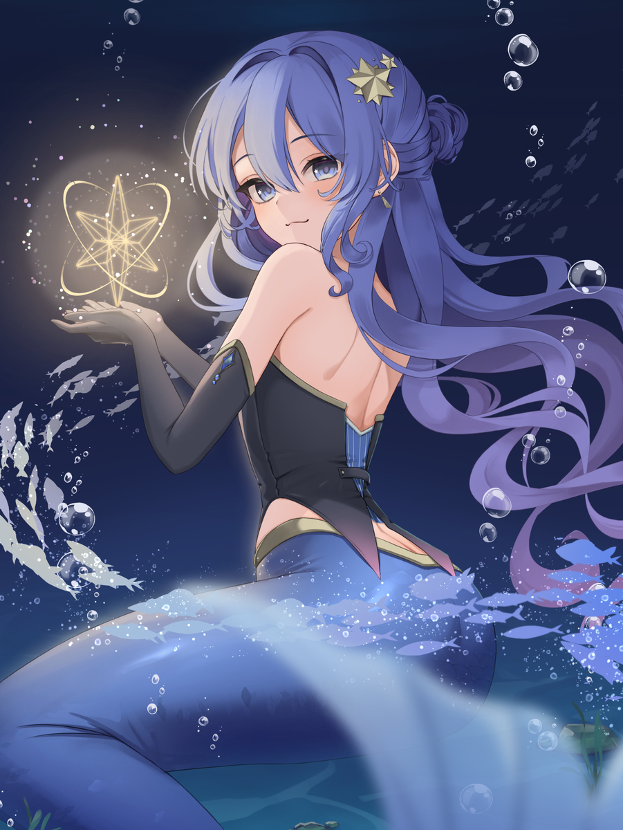 This is a pixiv picture whose title is マーメイドすいちゃん.