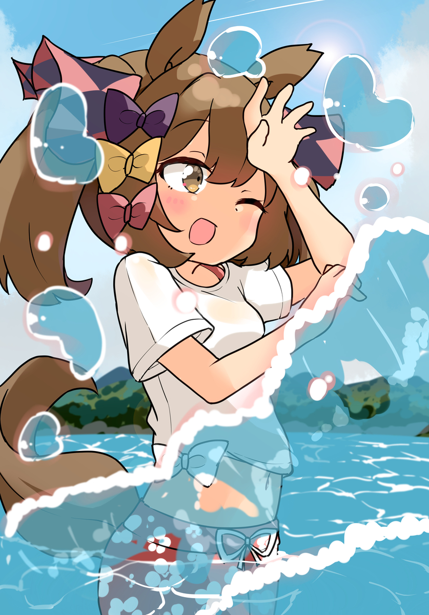 This is a pixiv picture whose title is 夏っぽいファル子.