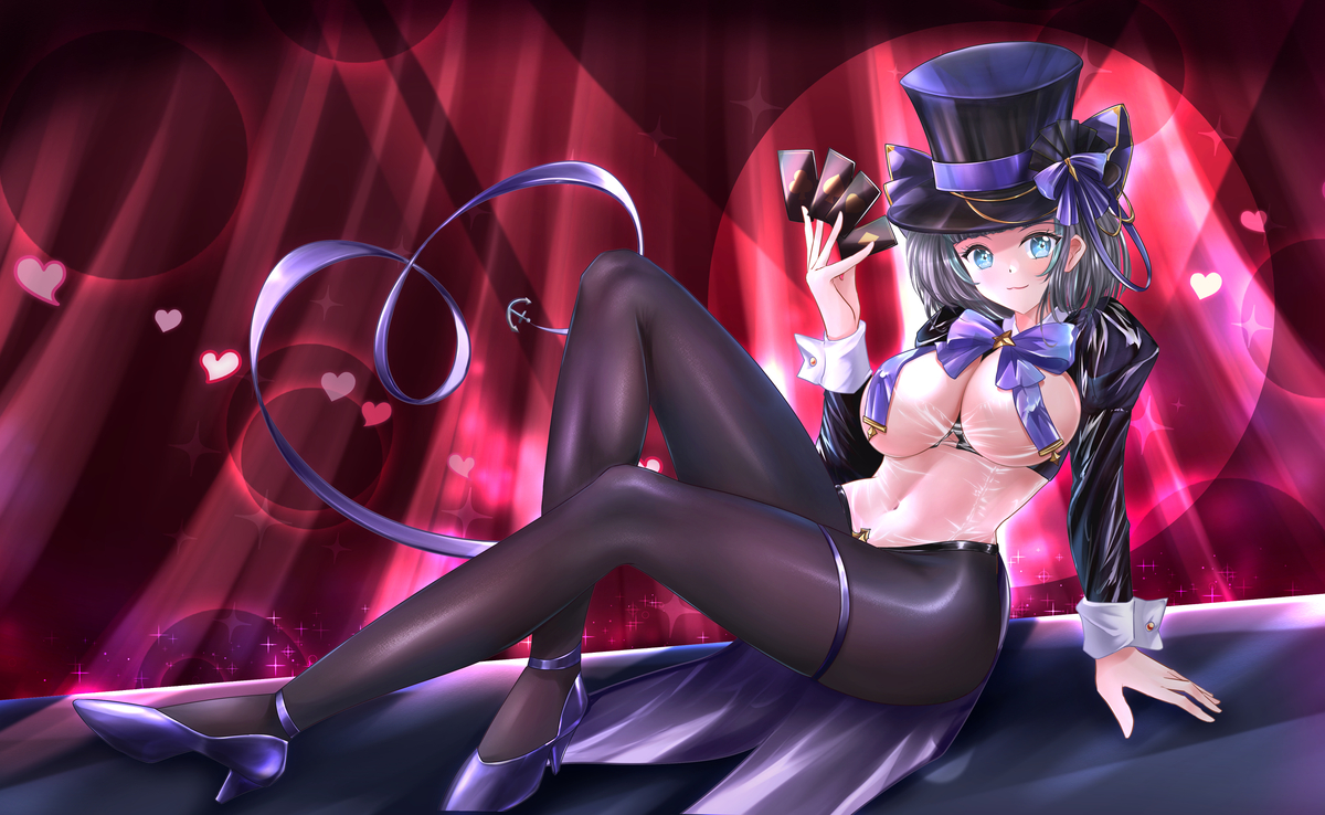 This is a pixiv picture whose title is チェシャー「ファンシー・ナイトドリーム」.
