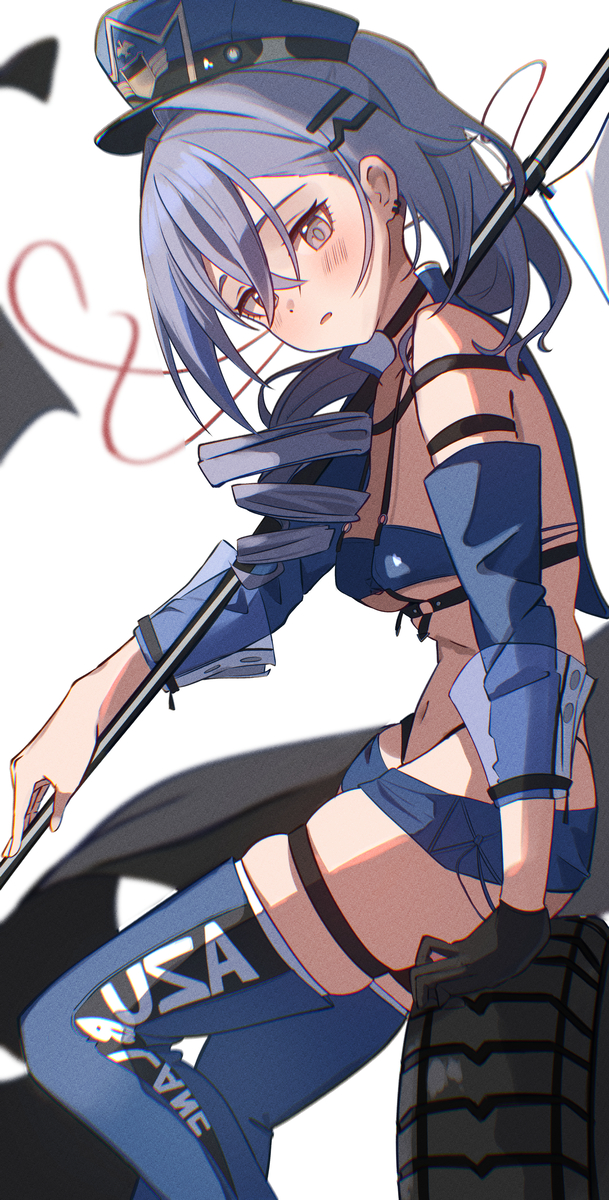 This is a pixiv picture whose title is RQボルチモアのコスした銀狼.