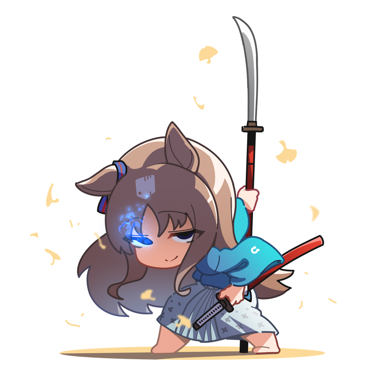 This is a pixiv picture whose title is 剣聖グラスワンダー.