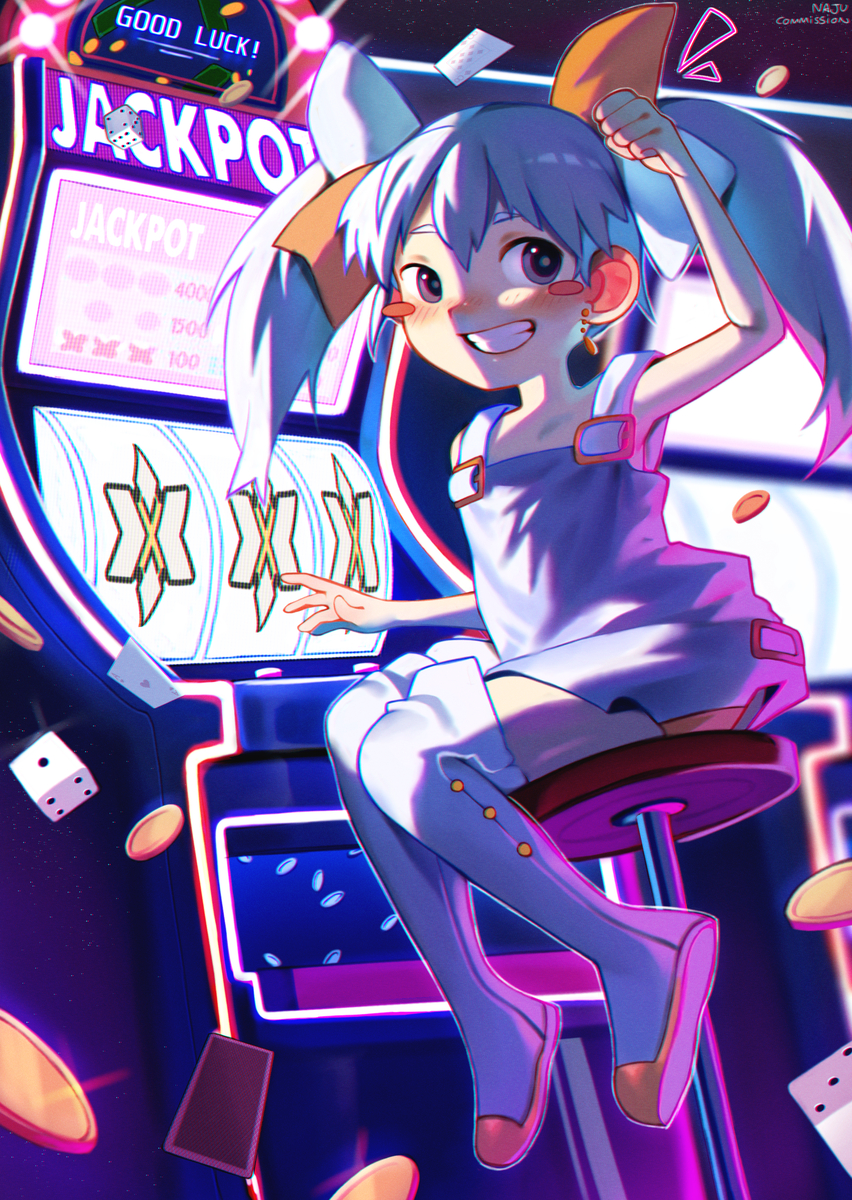 This is a pixiv picture whose title is Tama at the casino!.