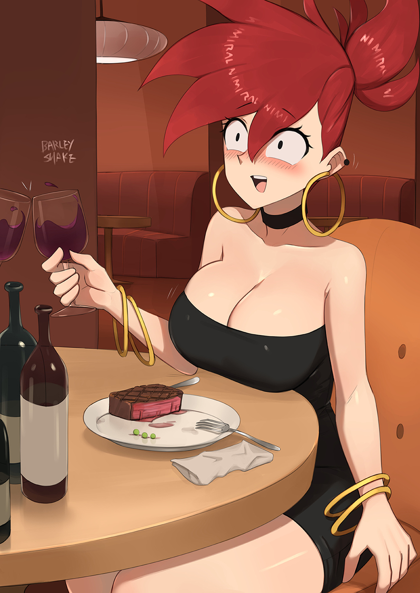 This is a pixiv picture whose title is Restaurant Date with Frankie.